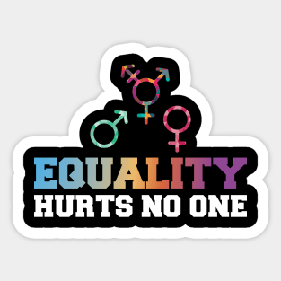 Pride Human Rights Lgbt Equality Hurts No One Sticker